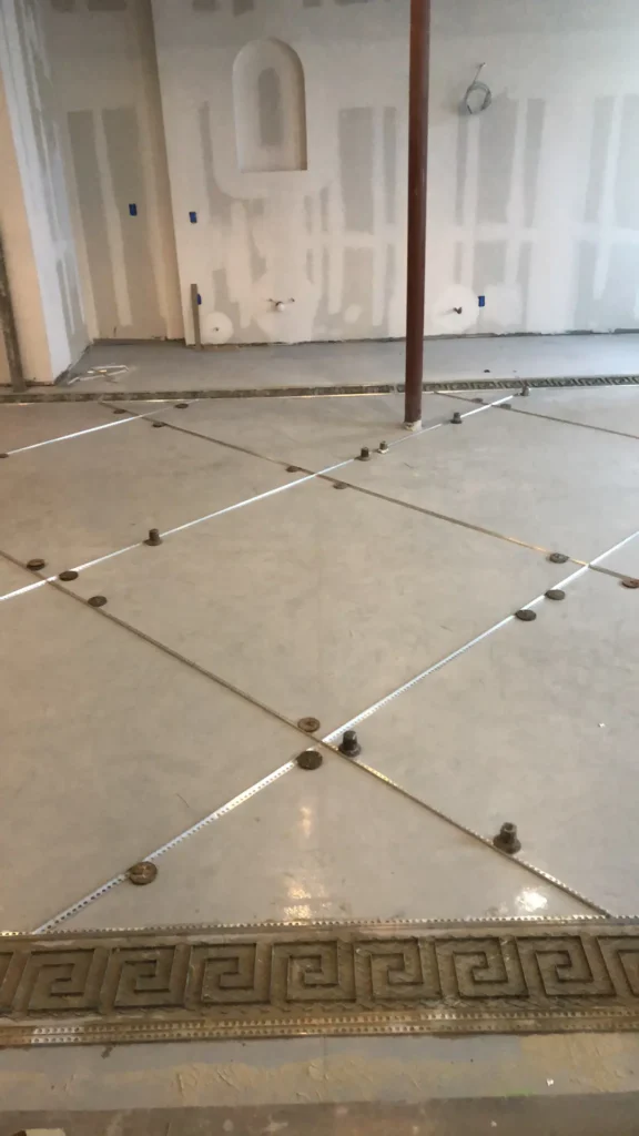 Galerie de Galatoire's Terrazzo Floor Progress 06
